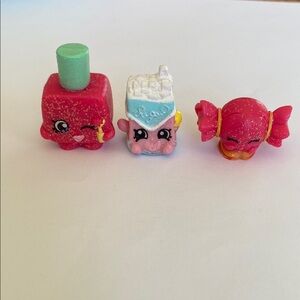 Cute Pink and Blue Shopkins Figures